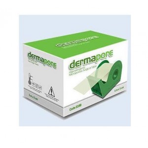 DERMAPORE HİPOALERJENİK MİKROGÖZNEKLİ TIBBI KAĞIT FLASTER 5MT*2,5 CM  DERMAPORE HİPOALERJENİK MİKROGÖZNEKLİ TIBBI KAĞIT FLASTER 5MT*2,5 CM